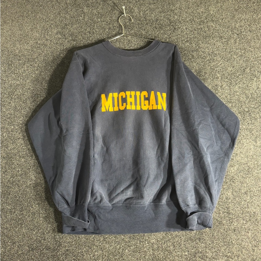 Vintage 90s Michigan Wolverines XL Champion Reverse Weave Crewneck Sweatshirt